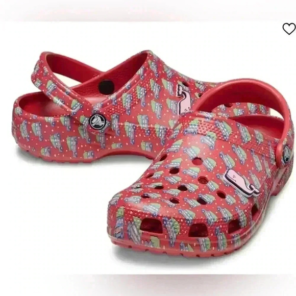 NWT Crocs classic Vineyard Vines Christmas clogs - Picture 1 of 4